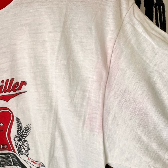 Vintage 80s Miller Racing Ringer Tee - Picture 6 of 7